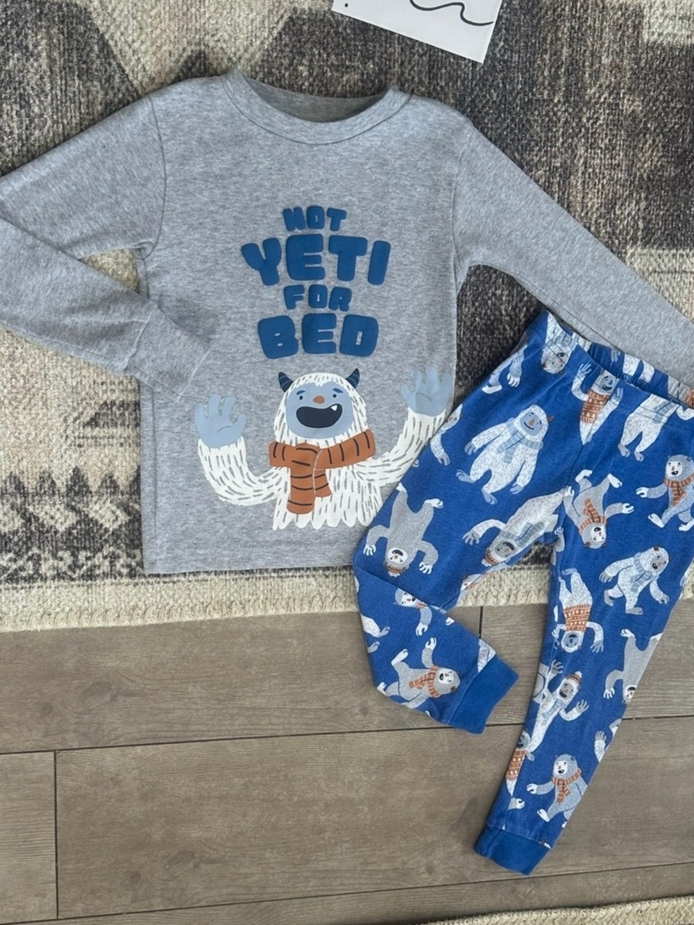 Carter's Toddler Boys' "Not Yeti for Bed" Pajama Set